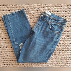 Abercrombie & Fitch Blue Cropped Jeans